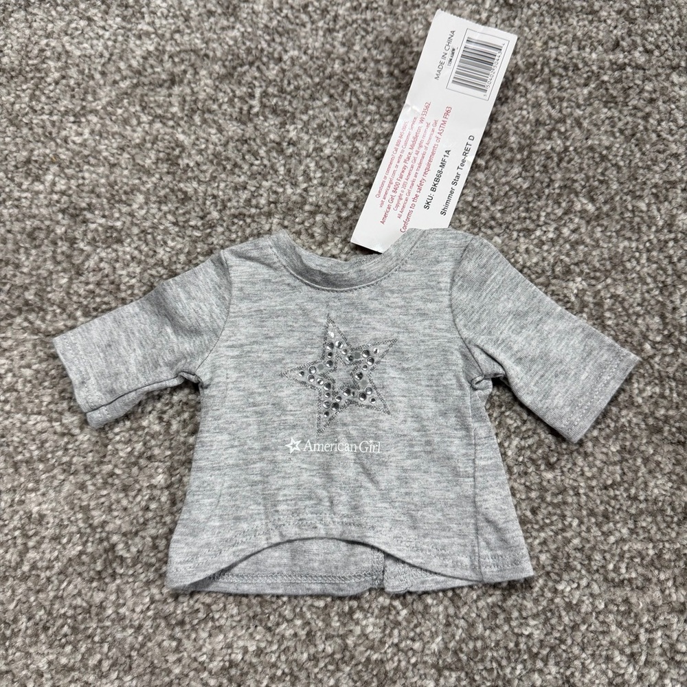 American Girl Shimmer Star Tee for 18-inch Dolls